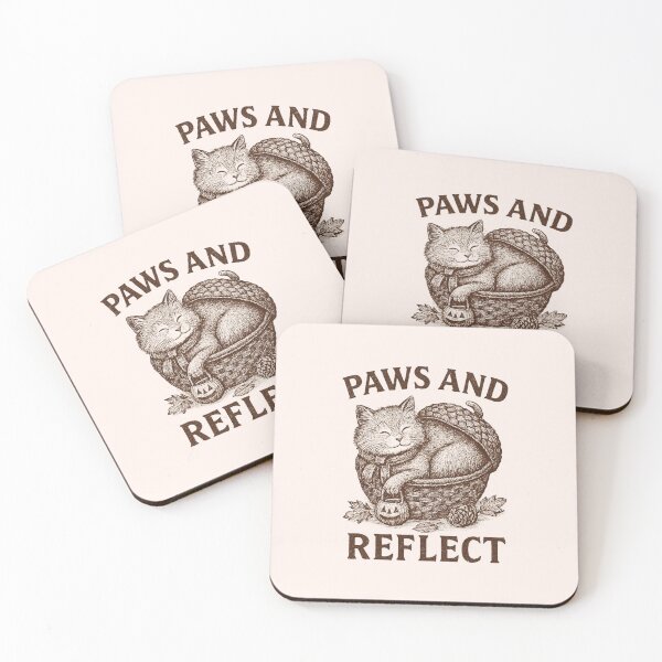 Item preview, funny vintage cute cat fall (paws and reflect) designed and sold by halazidan.