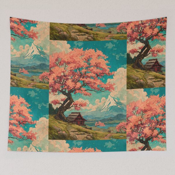 Item preview, Vibrant Japanese Spring Art designed and sold by bapupa.