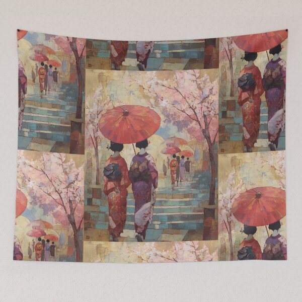 Item preview, Vibrant Japanese Spring Festival Art designed and sold by bapupa.