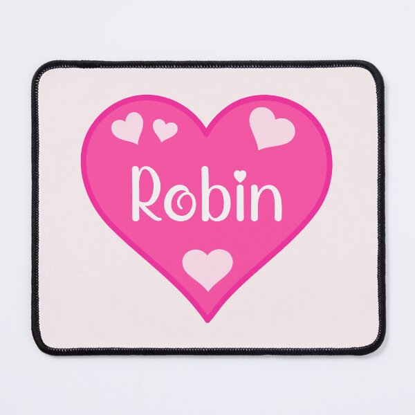 Artikelvorschau, Robin Name Rosa Herz entworfen und verkauft von Jeallan Designs.