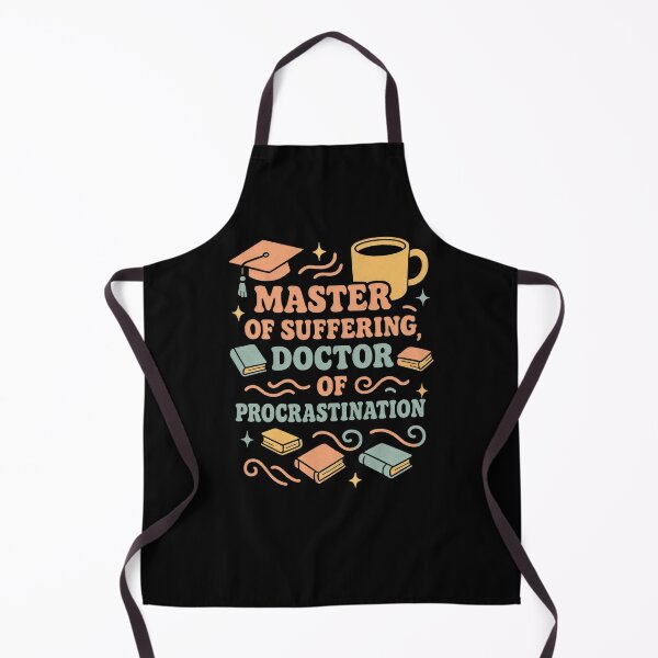 Item preview, Master of Suffering Doctor of Procrastination designed and sold by DemureArtsy.