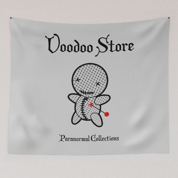 Item preview, Gothic Voodoo Doll Mystical Mesh Pin designed and sold by Voodoo Store Paranormal Collections.