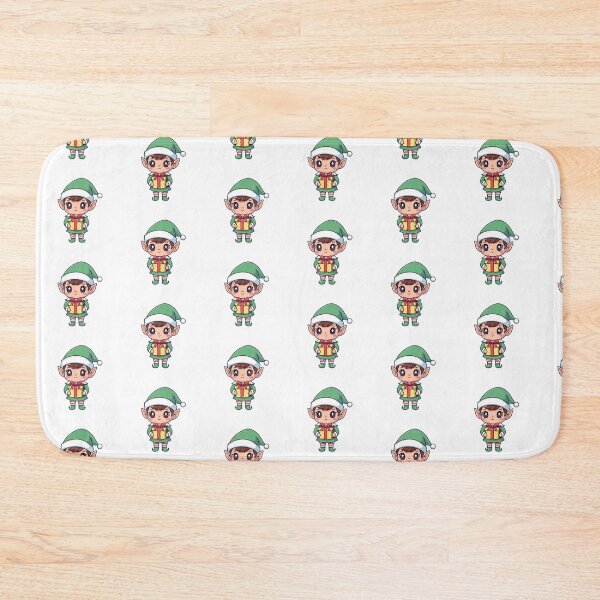 Item preview, Cute Kawaii Christmas Elf with Gift designed and sold by istoriadesign.