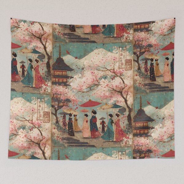 Item preview, The Joy of Japanese Spring Festival designed and sold by bapupa.