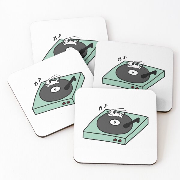 Item preview, a running Cat on the turntable designed and sold by superbaechoo.