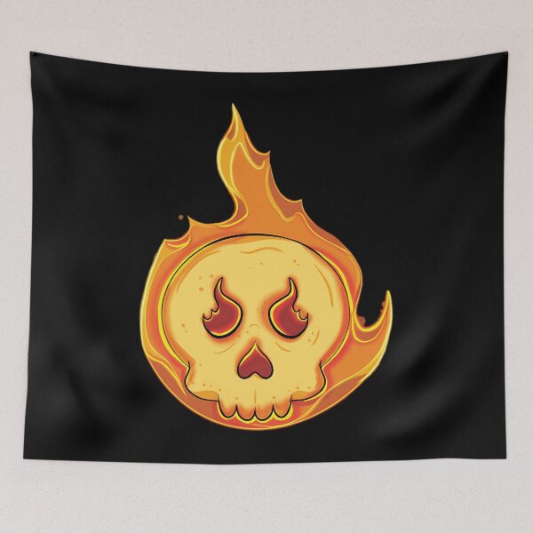 Item preview, Flaming Skull designed and sold by HTVectorLabArt.