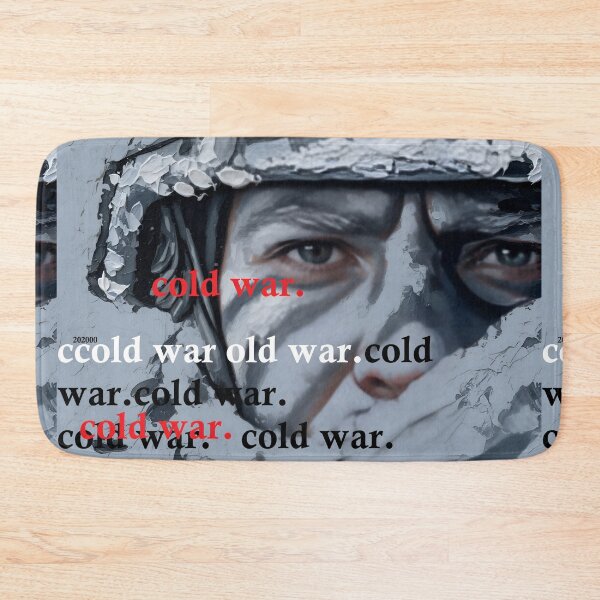 Item preview, A war soldier in a blue and white camouflage war game about the Cold War designed and sold by jotcar.