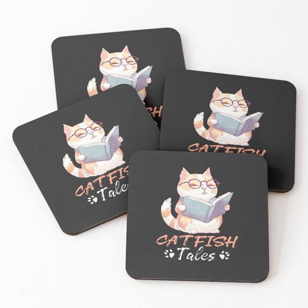 Item preview, Catfish-Tales-Design-For-Cat-And-Book-Lovers designed and sold by nadelqljoe.