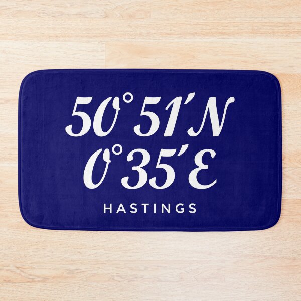 Item preview, Hastings Coordinates (White) Hastings designed and sold by theshirtshops.