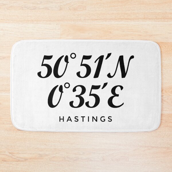 Item preview, Hastings Coordinates (Black) Hastings designed and sold by theshirtshops.
