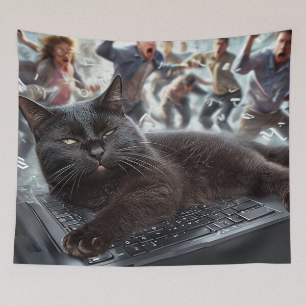 Item preview, The Cat Who Crashed the Internet (and Didn’t Care) designed and sold by MyyVibe.
