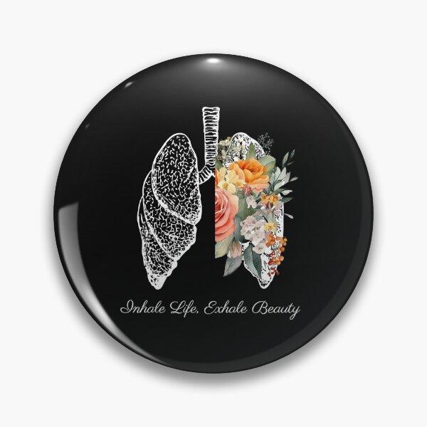 Item preview, Inhala vida, exhala belleza: diseño floral retro de pulmones designed and sold by EVESTUDIOART.