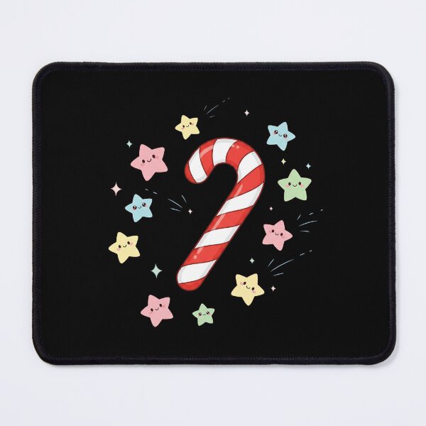 Item preview, Cute Kawaii Christmas Candy Cane and Stars designed and sold by istoriadesign.