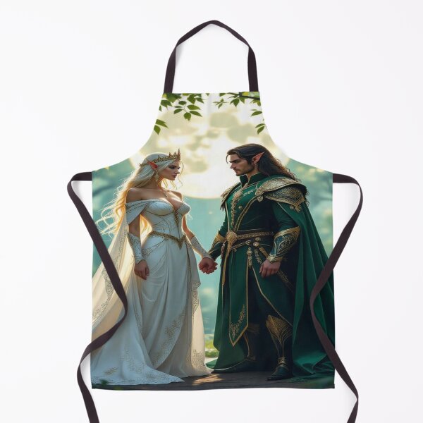 Item preview, Moonlit Elegance – Two elfin souls in cinematic grace between forest light and royal silence designed and sold by FotoworldEdel.