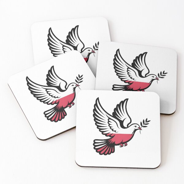 Item preview, Peace Dove with Polish Flag – Symbol of Hope and Unity designed and sold by 404wearpl.