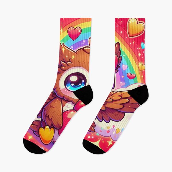 Item preview, Cute Owl with Rainbow and Heart designed and sold by Jbl55.