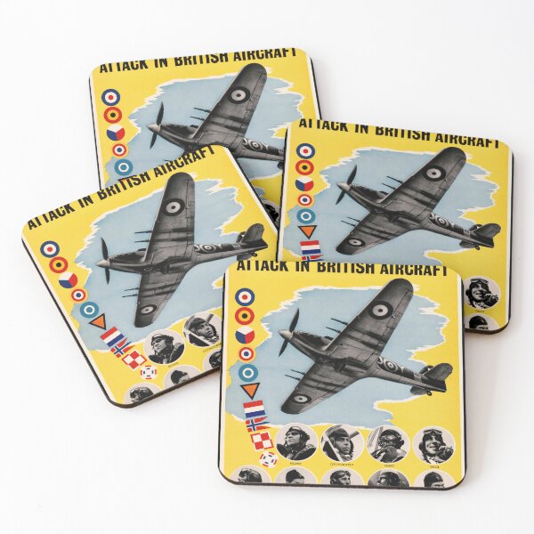 Item preview, WWII Propaganda Poster | British Fighter Aircraft | RAF & European Allies | Unity in Battle | Historic Military Art Print designed and sold by artofuniverse.