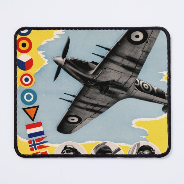 Item preview, WWII Propaganda Poster | British Fighter Aircraft | RAF & European Allies | Unity in Battle | Historic Military Art Print designed and sold by artofuniverse.