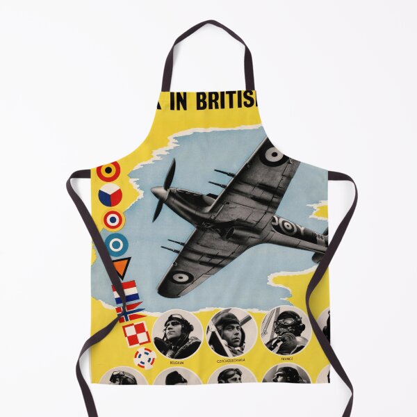 Item preview, WWII Propaganda Poster | British Fighter Aircraft | RAF & European Allies | Unity in Battle | Historic Military Art Print designed and sold by artofuniverse.