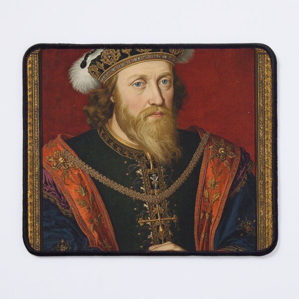 Item preview, Medieval portrait of King Alfred the Great of England designed and sold by Vintage Designs +.