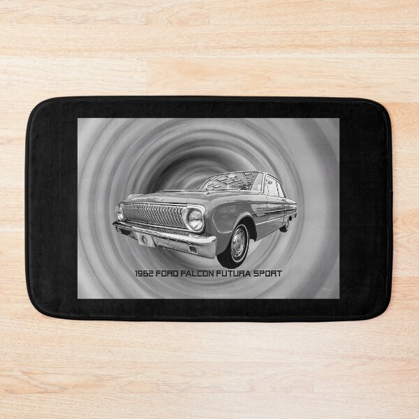 Item preview, 1962 Ford Falcon Futura Sport Text Grayscale designed and sold by PhillipClothe.