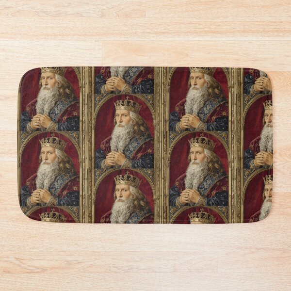 Item preview,  Medieval portrait of old King Alfred the Great of England designed and sold by Vintage Designs +.