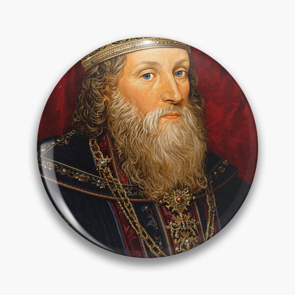 Item preview, Medieval portrait of old King Alfred the Great of England designed and sold by Vintage Designs +.