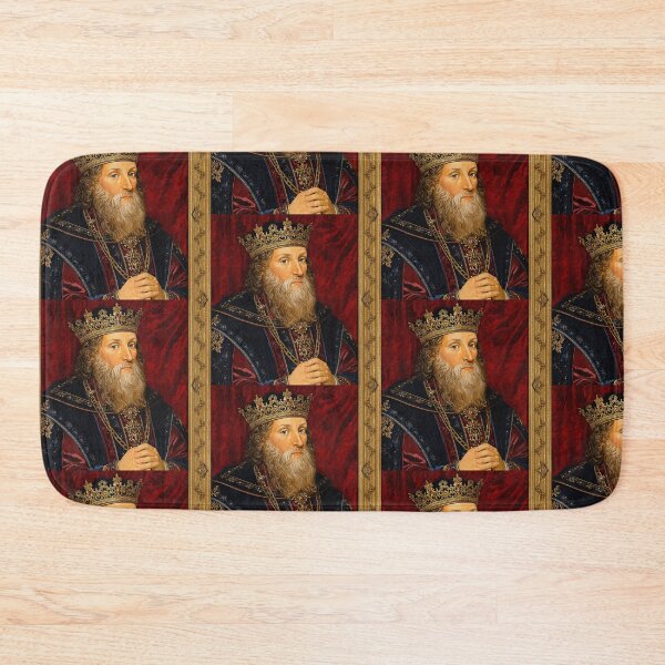 Item preview, Medieval portrait of old King Alfred the Great of England designed and sold by Vintage Designs +.