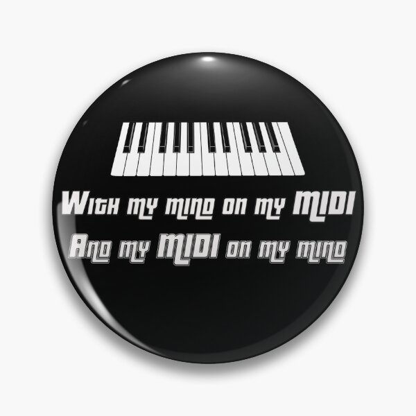 Item preview, With My Mind On My MIDI designed and sold by OgleMyJazz.