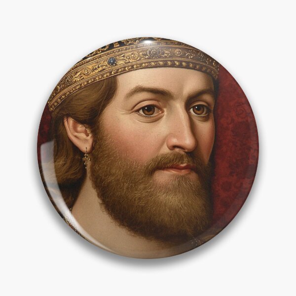 Item preview, Medieval portrait old King Cnut of England designed and sold by Vintage Designs +.