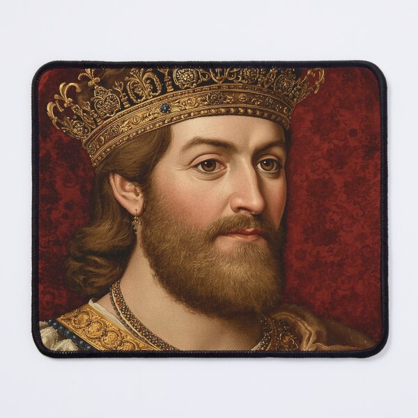 Item preview, Medieval portrait old King Cnut of England designed and sold by Vintage Designs +.