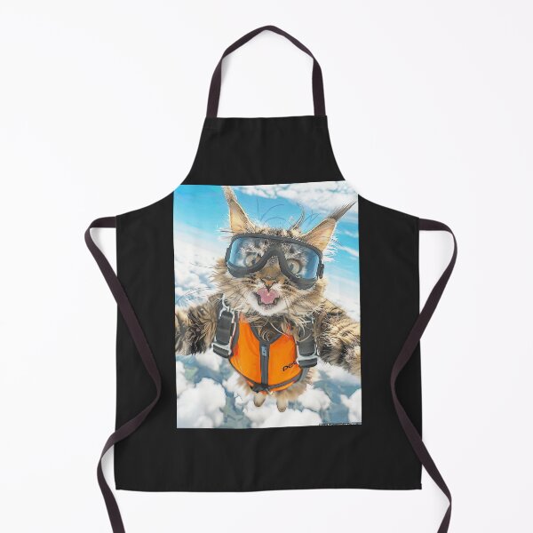 Item preview, Cat-Funny-Sky-Diving-Parachuting-Men-Women-Kids designed and sold by nadelqljoe.