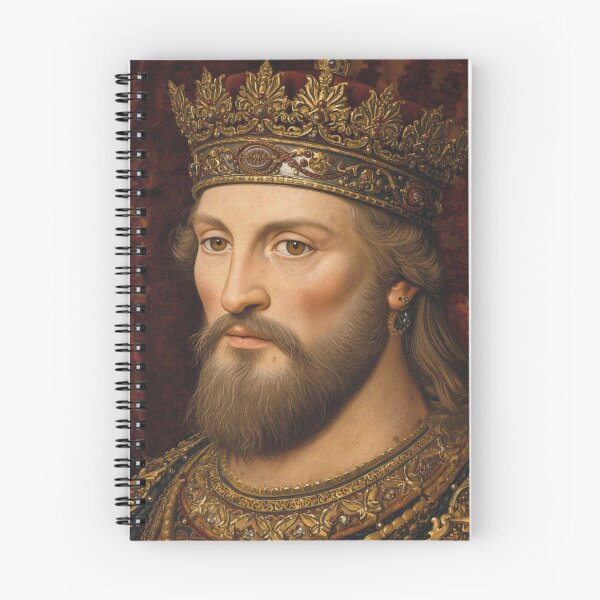 Item preview, Medieval portrait old King Cnut of England designed and sold by Vintage Designs +.