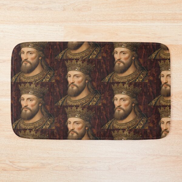 Item preview,  Medieval portrait old King Cnut of England designed and sold by Vintage Designs +.