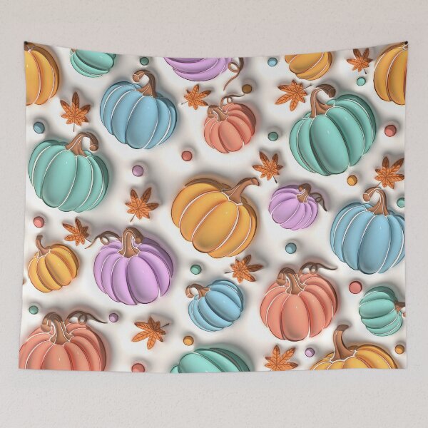 Item preview, Fall Pumpkins 3D Effect Graphic Design designed and sold by caseluv.