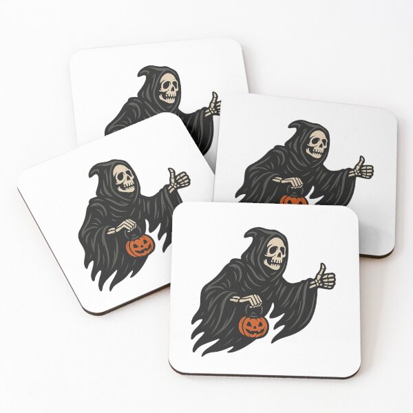 Item preview, Grim Reaper’s Ride Share – Spooky Halloween Hitchhiker designed and sold by DailyDrivesct.