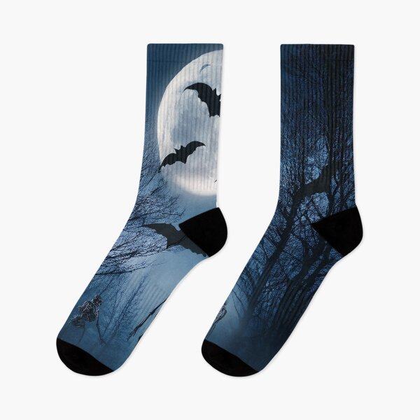 Item preview, Bats and scary skeletons under a full moon designed and sold by Photopat.