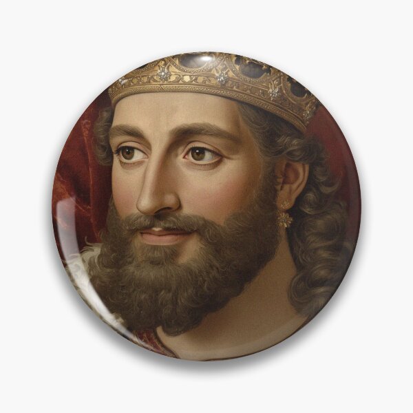 Item preview, Medieval portrait old King Cnut of England designed and sold by Vintage Designs +.