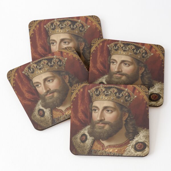 Item preview, Medieval portrait old King Cnut of England designed and sold by Vintage Designs +.