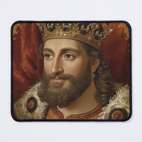 Item preview, Medieval portrait old King Cnut of England designed and sold by Vintage Designs +.