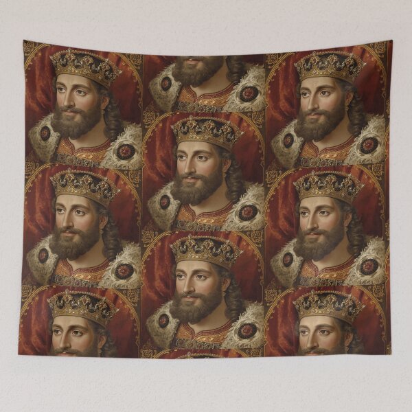 Item preview, Medieval portrait old King Cnut of England designed and sold by Vintage Designs +.
