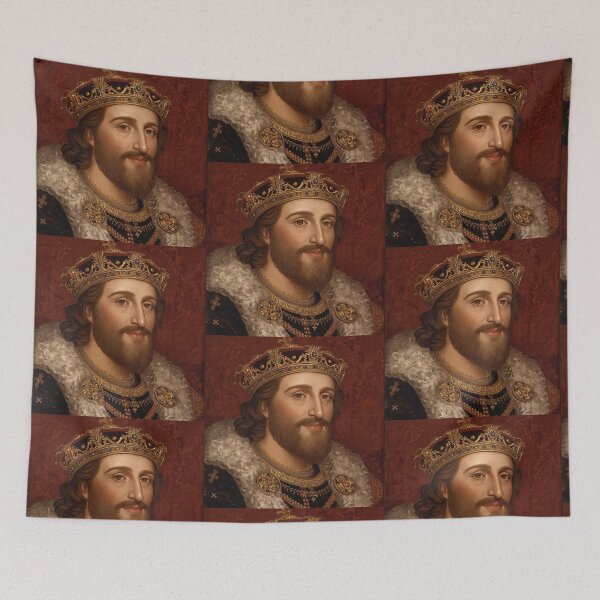 Item preview, Medieval portrait old King Cnut of England designed and sold by Vintage Designs +.