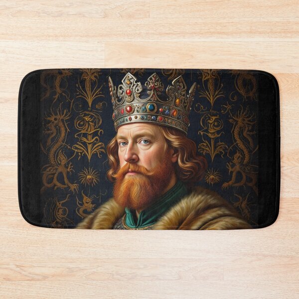 Item preview, Ornate portrait of the Viking King of England King Cnut designed and sold by Vintage Designs +.