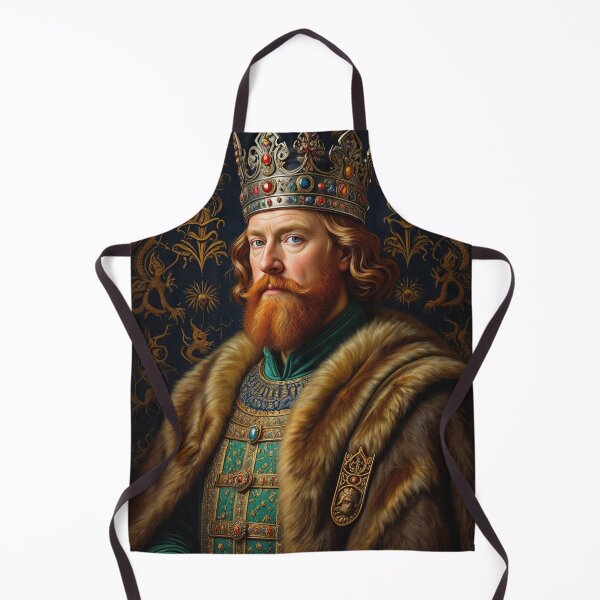 Item preview, Ornate portrait of the Viking King of England King Cnut designed and sold by Vintage Designs +.