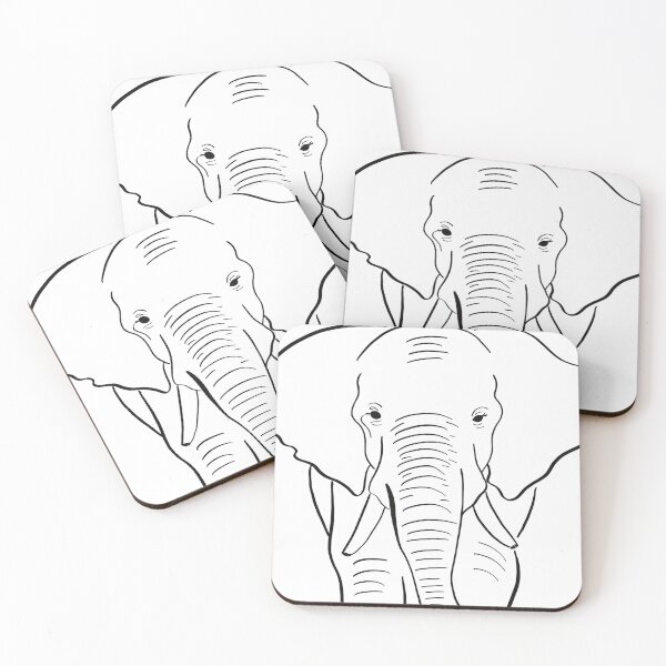 Item preview, Simple elephant drawing designed and sold by Paula Barriga.