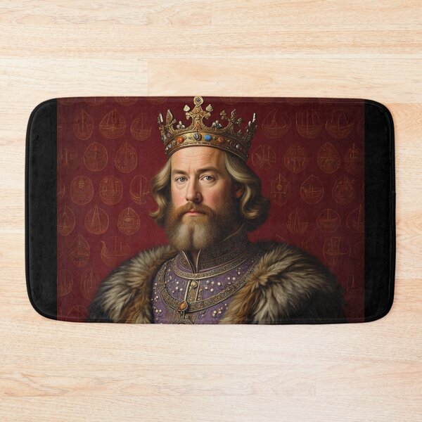 Item preview, Ornate portrait of the Viking King of England King Cnut designed and sold by Vintage Designs +.