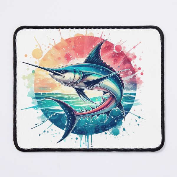 Item preview, A beautiful stylish swordfish at sunset leaping from the sea with style designed and sold by Marcoshop10.