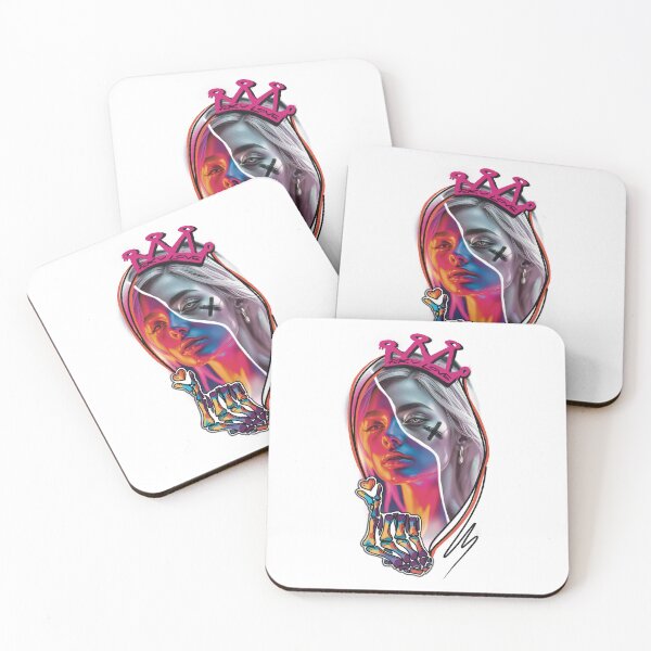 Item preview, Colorful Neon Portrait – Crown "Fckv Love" Graffiti Art Design designed and sold by Pandositive.
