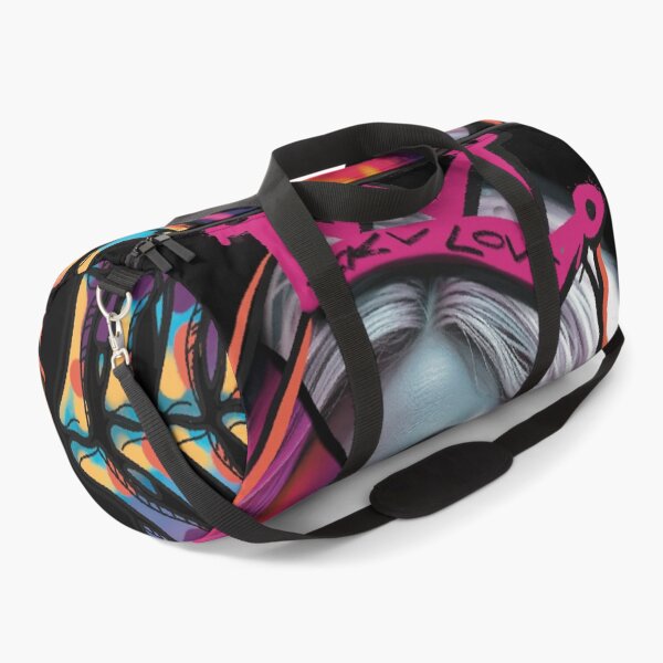 Item preview, Colorful Neon Portrait – Crown "Fckv Love" Graffiti Art Design designed and sold by Pandositive.