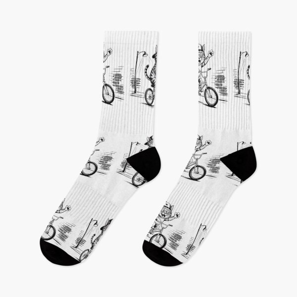Item preview, Vintage Cute Cat Bicycle Biking designed and sold by BHMARTS.